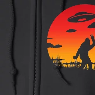 Believe Bigfoot UFO Full Zip Hoodie