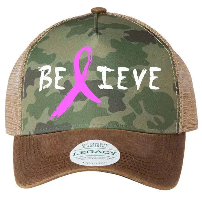 Believe Breast Cancer Legacy Tie Dye Trucker Hat