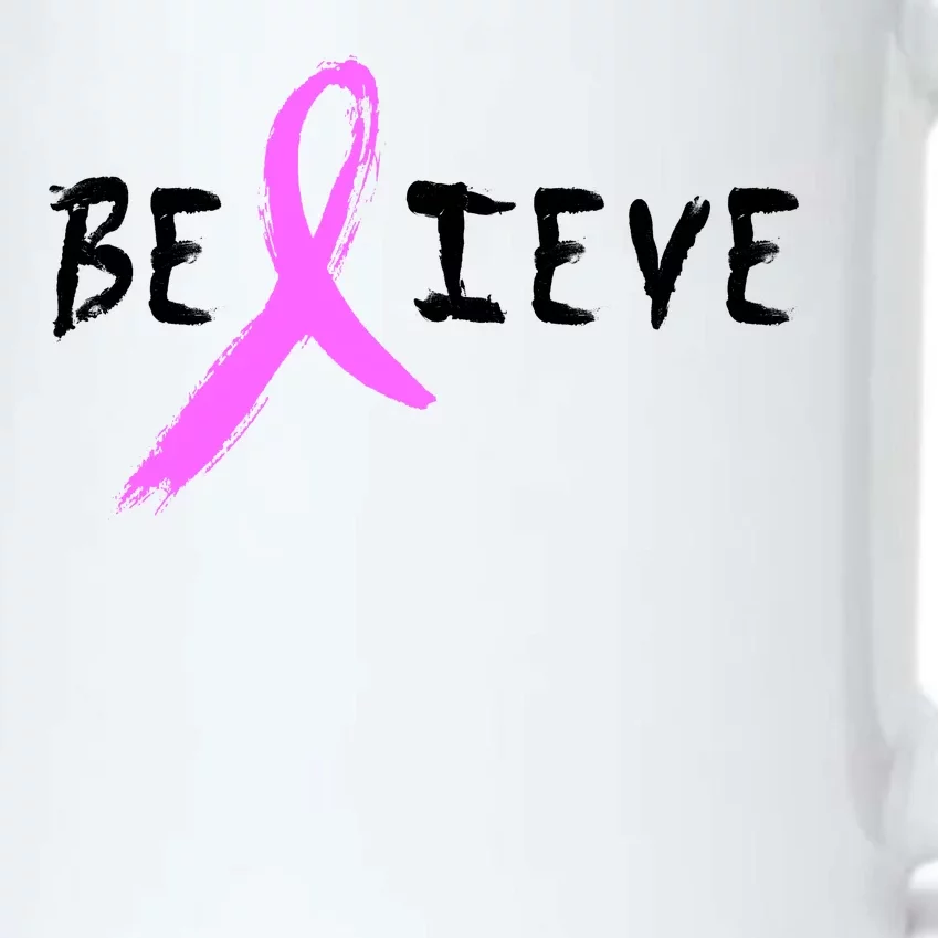 Believe Breast Cancer Black Color Changing Mug