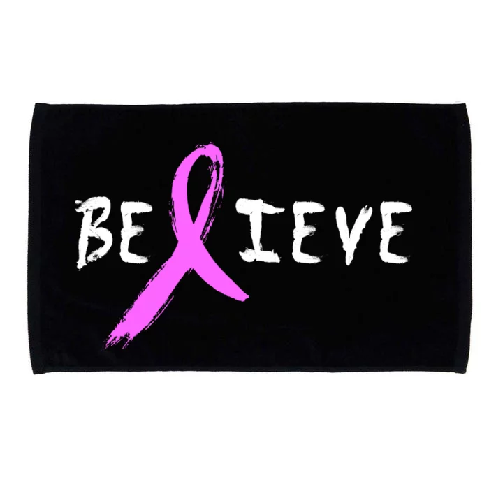 Believe Breast Cancer Microfiber Hand Towel