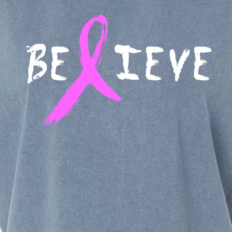 Believe Breast Cancer Garment-Dyed Women's Muscle Tee