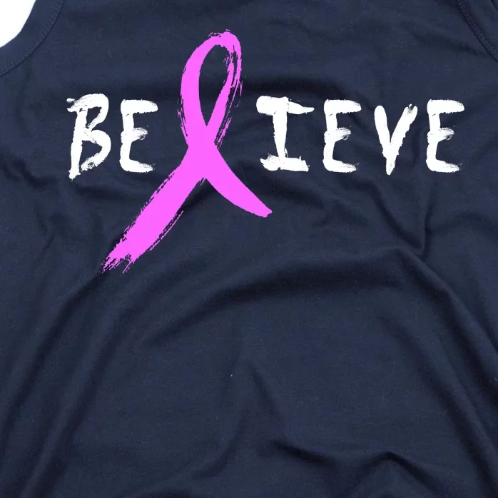 Believe Breast Cancer Tank Top