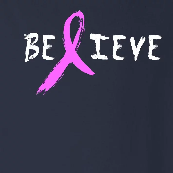 Believe Breast Cancer Toddler Long Sleeve Shirt