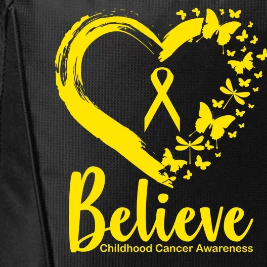 Believe Childhood Cancer Awareness City Backpack