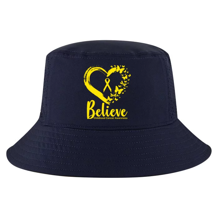 Believe Childhood Cancer Awareness Cool Comfort Performance Bucket Hat