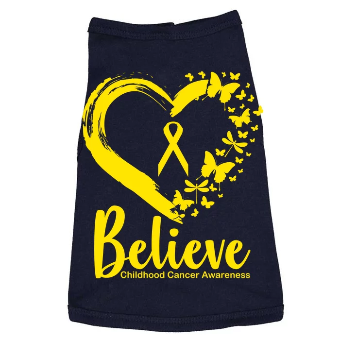 Believe Childhood Cancer Awareness Doggie Tank