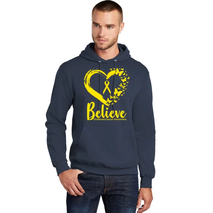 Believe Childhood Cancer Awareness Tall Hoodie