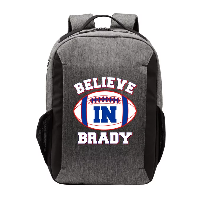 Believe In Brady Fan Football Design Vector Backpack