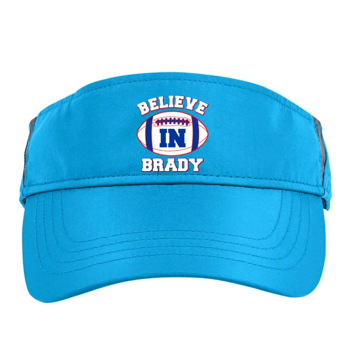 Believe In Brady Fan Football Design Adult Drive Performance Visor