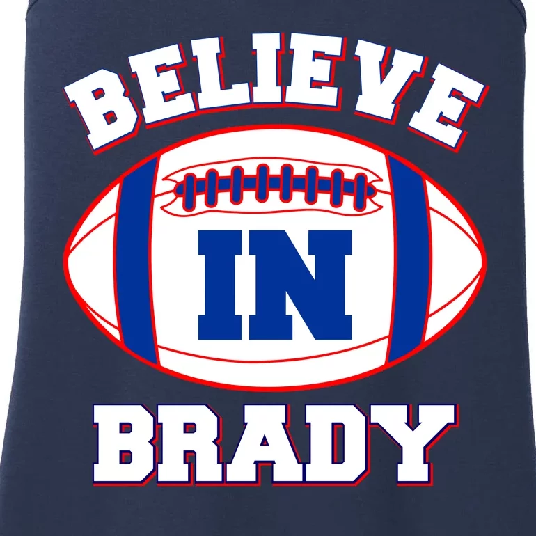 Believe In Brady Fan Football Design Ladies Essential Tank