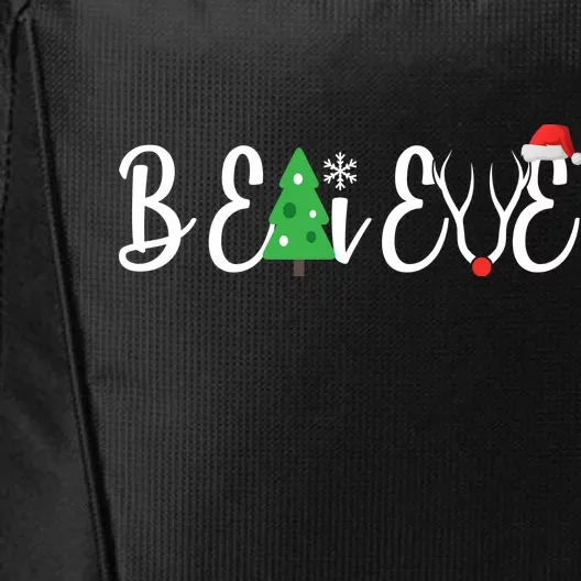 Believe In Christmas Cute City Backpack