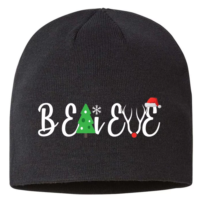 Believe In Christmas Cute 8 1/2in Sustainable Knit Beanie