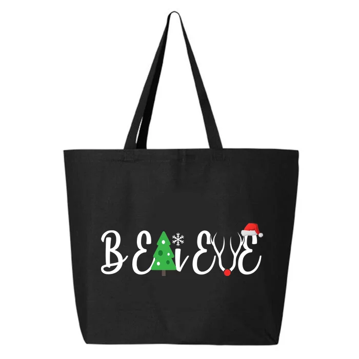 Believe In Christmas Cute 25L Jumbo Tote