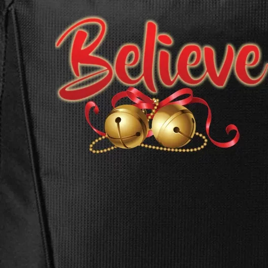 Believe In Christmas Jingle Bells City Backpack