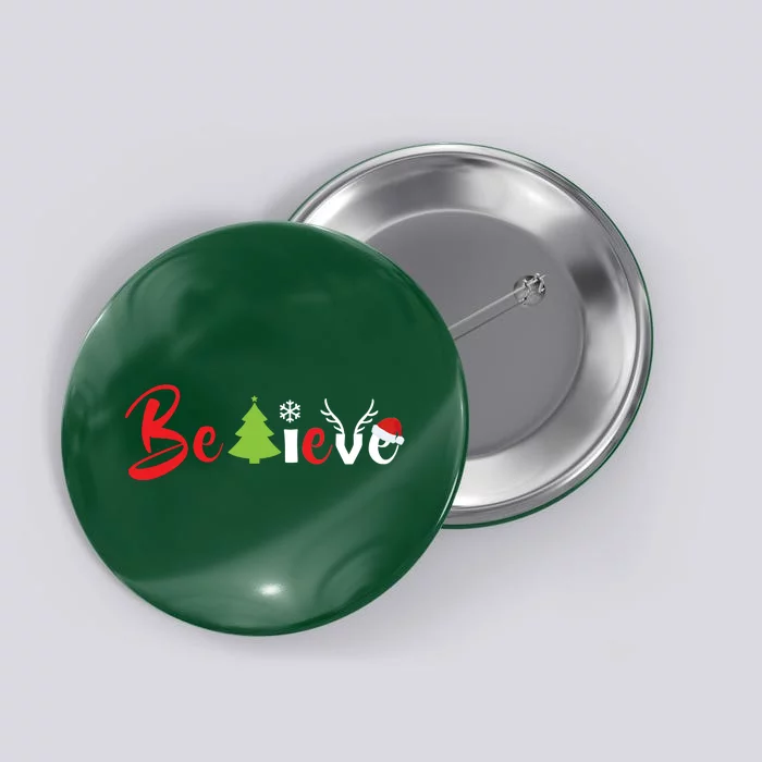 Believe In Christmas Spirit Button