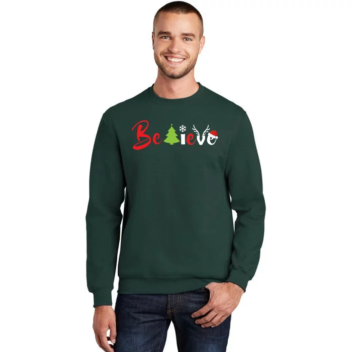 Believe In Christmas Spirit Tall Sweatshirt