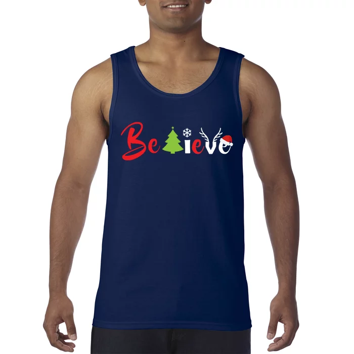 Believe In Christmas Spirit Tank Top