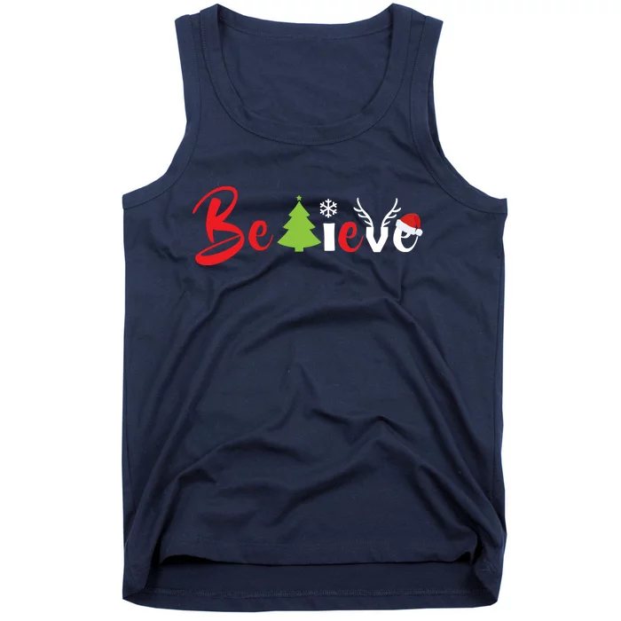 Believe In Christmas Spirit Tank Top