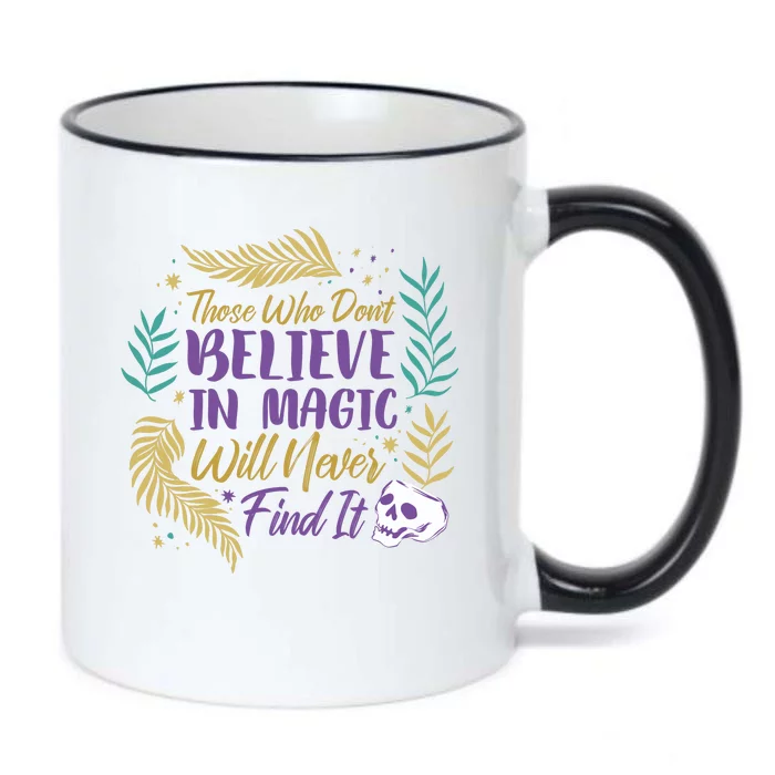 Believe In Magic Black Color Changing Mug