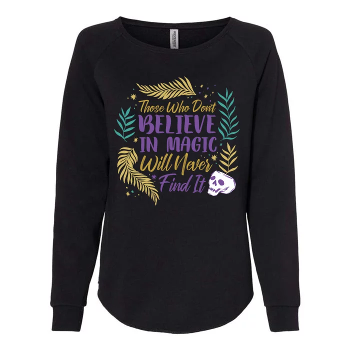 Believe In Magic Womens California Wash Sweatshirt