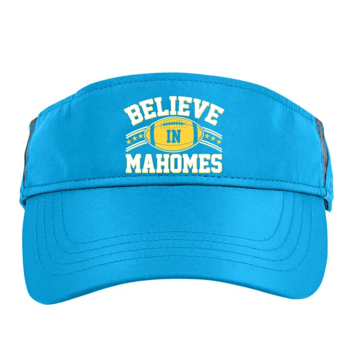 Believe In Mahomes KC Football Kansas City Fan Adult Drive Performance Visor