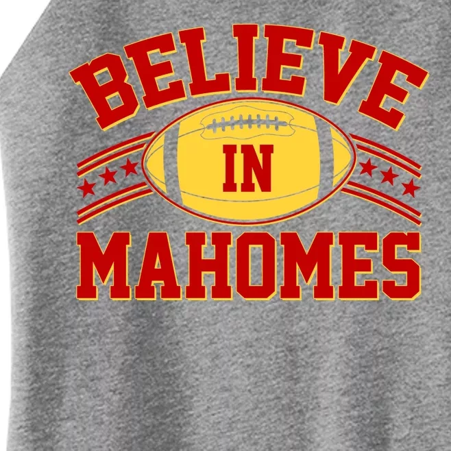 Believe In Mahomes KC Football Kansas City Fan Women’s Perfect Tri Rocker Tank