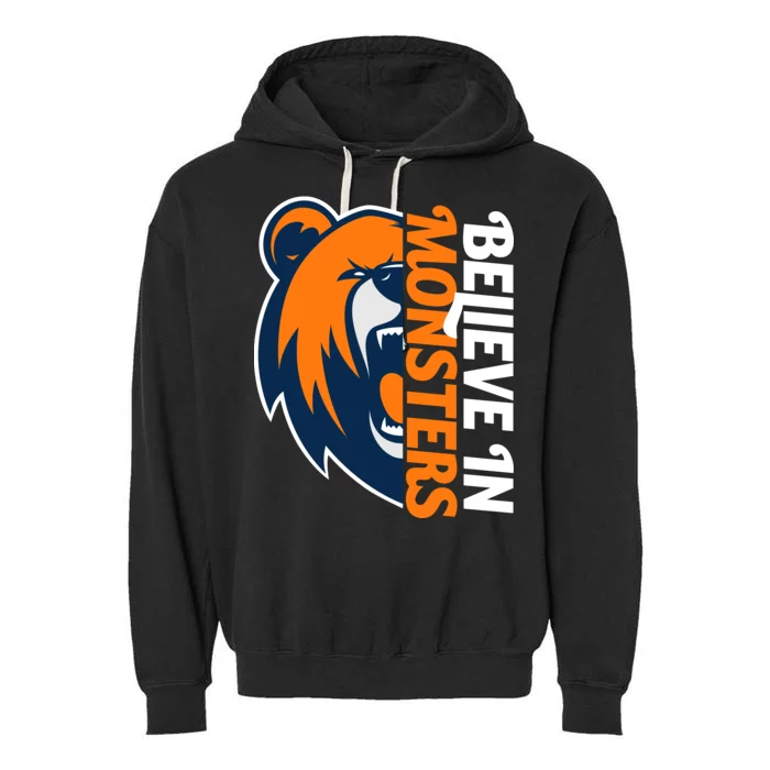 Believe In Monsters Chicago Football Garment-Dyed Fleece Hoodie