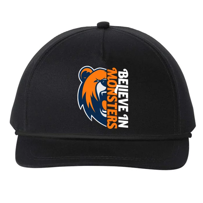 Believe In Monsters Chicago Football Snapback Five-Panel Rope Hat