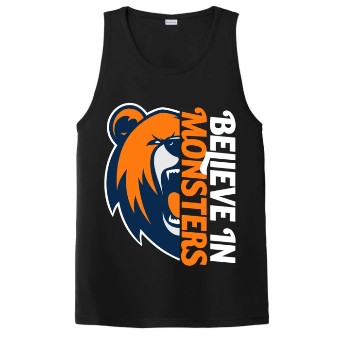 Believe In Monsters Chicago Football Performance Tank