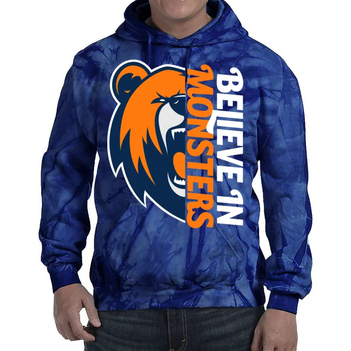 Believe In Monsters Chicago Football Tie Dye Hoodie