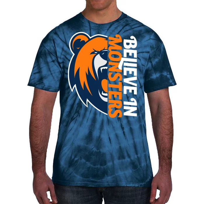 Believe In Monsters Chicago Football Tie-Dye T-Shirt