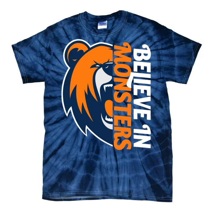 Believe In Monsters Chicago Football Tie-Dye T-Shirt