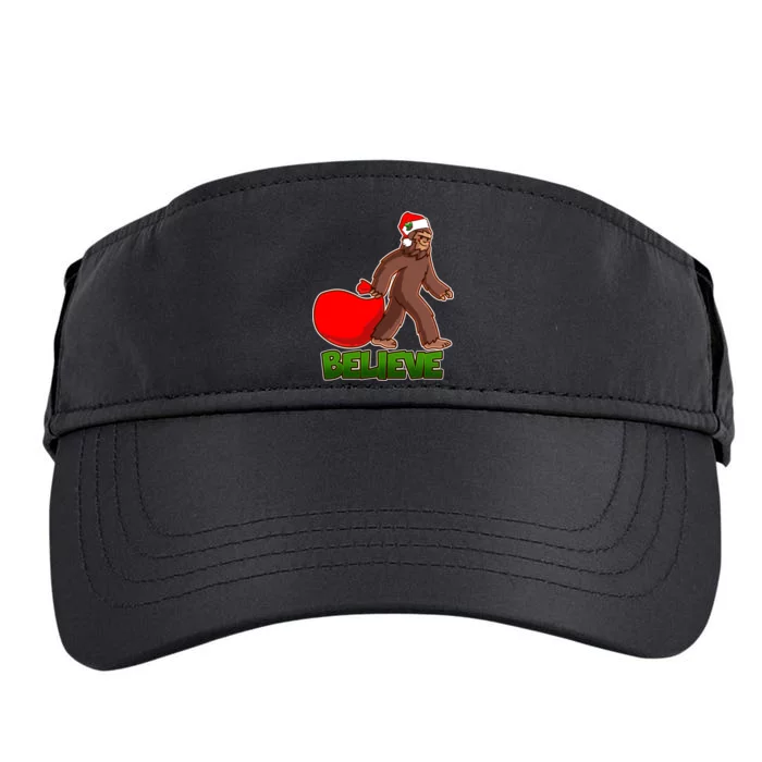 Believe In Santa Bigfoot Adult Drive Performance Visor