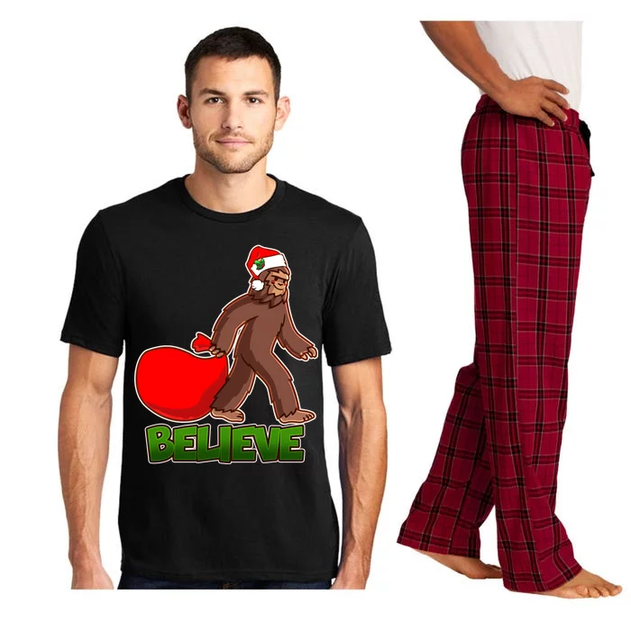 Believe In Santa Bigfoot Pajama Set