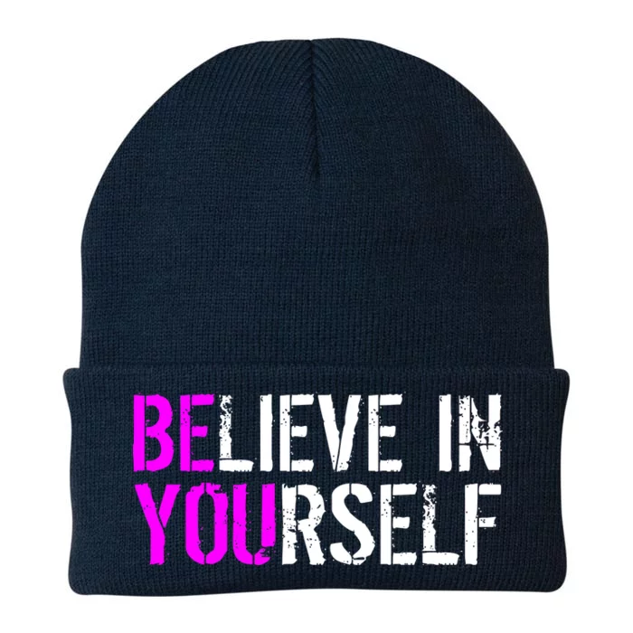 Believe in Yourself Be You Knit Cap Winter Beanie