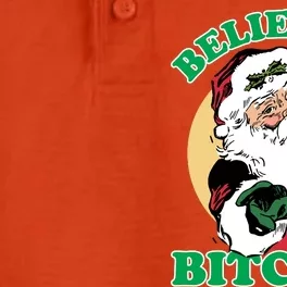 Believe It Bitches - Santa Funny Christmas Dry Zone Grid Performance Polo