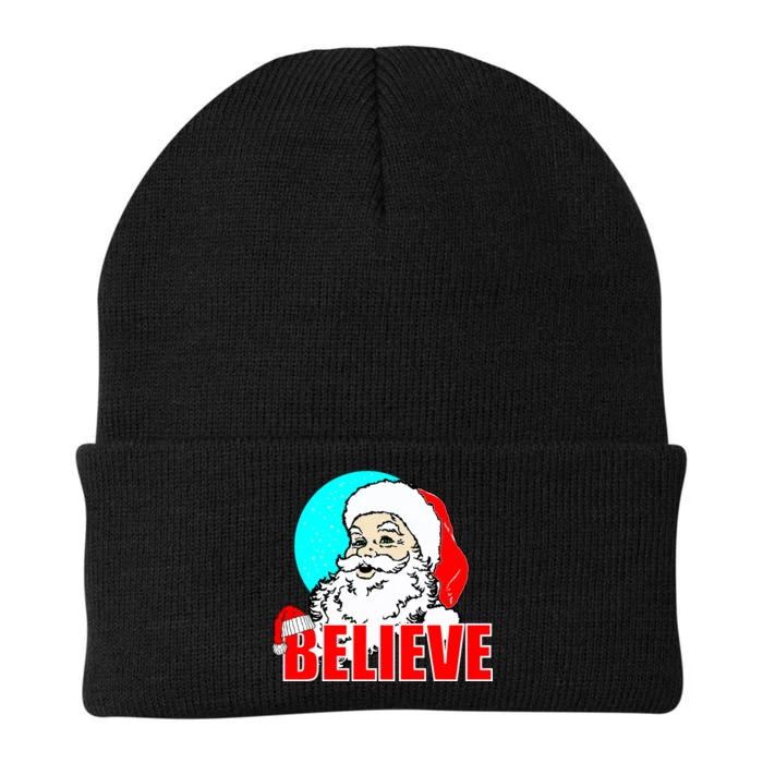 Believe Santa Knit Cap Winter Beanie