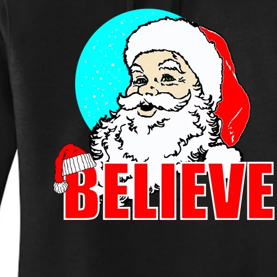 Believe Santa Women's Pullover Hoodie