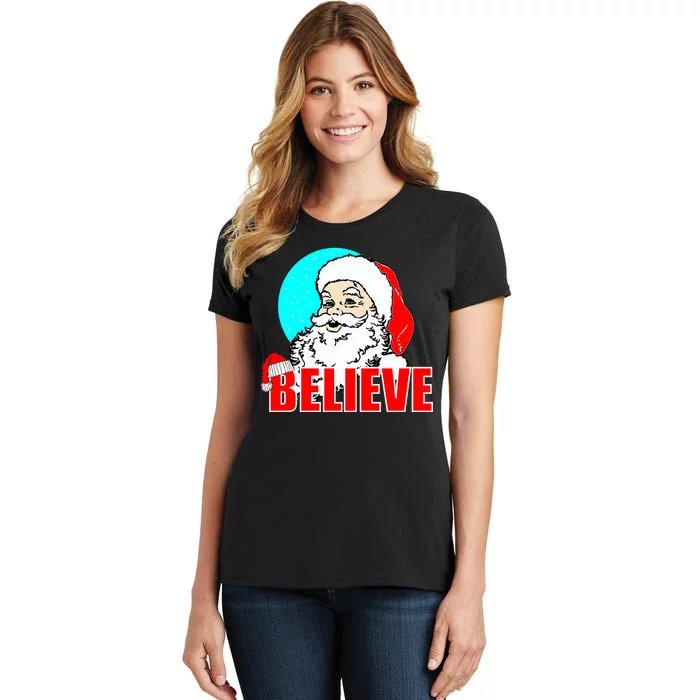 Believe Santa Women's T-Shirt