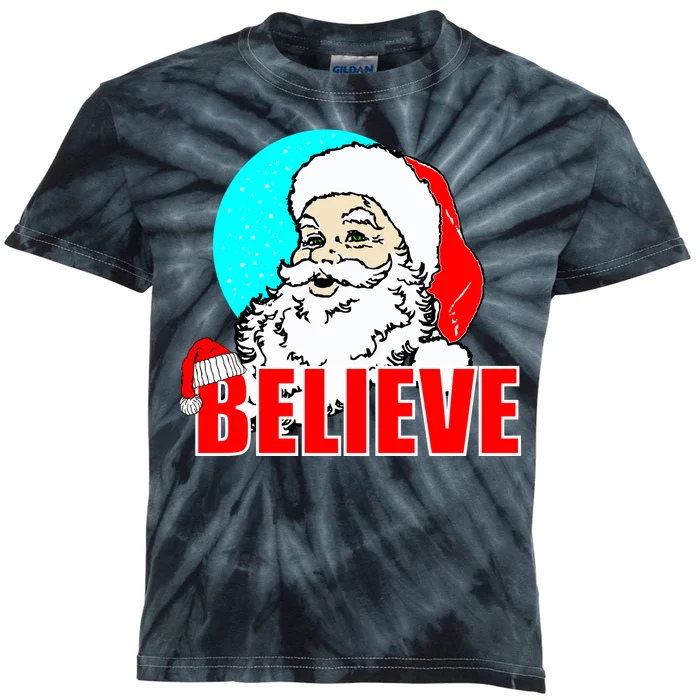 Believe Santa Kids Tie-Dye T-Shirt