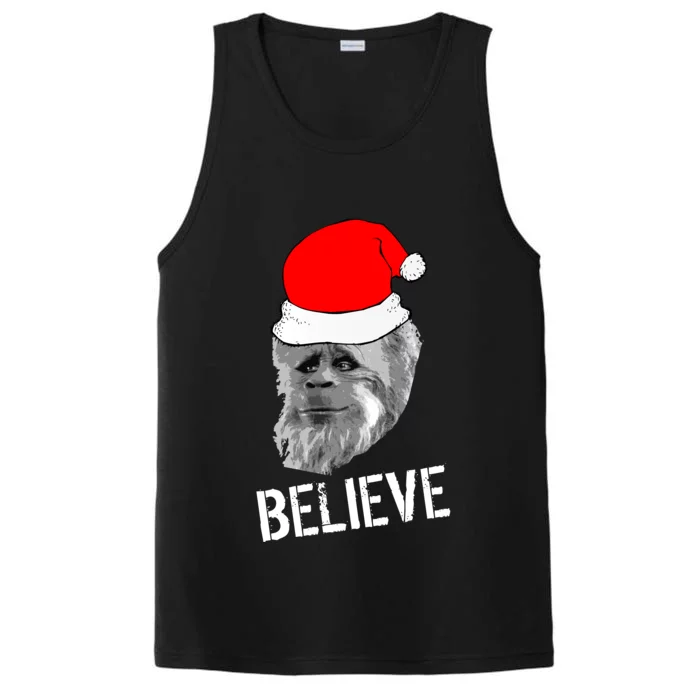 Believe Santa Sasquatch Performance Tank