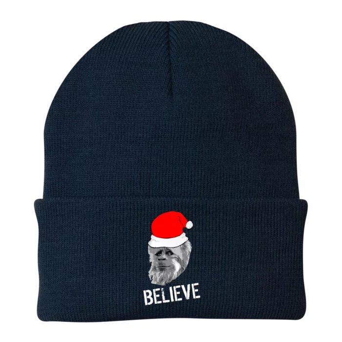 Believe Santa Sasquatch Knit Cap Winter Beanie