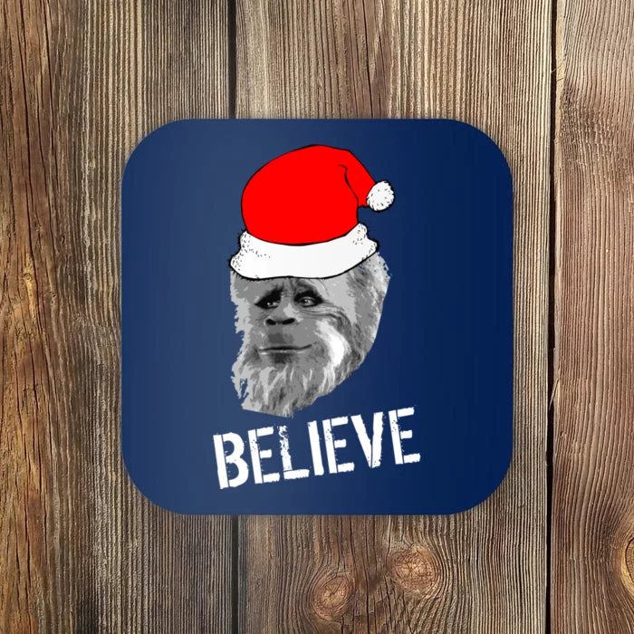 Believe Santa Sasquatch Coaster