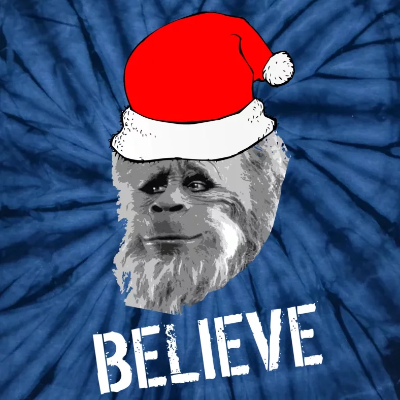 Believe Santa Sasquatch Tie-Dye T-Shirt