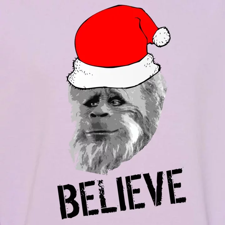 Believe Santa Sasquatch Garment-Dyed Sweatshirt