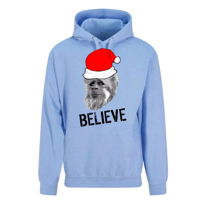 Believe Santa Sasquatch Unisex Surf Hoodie