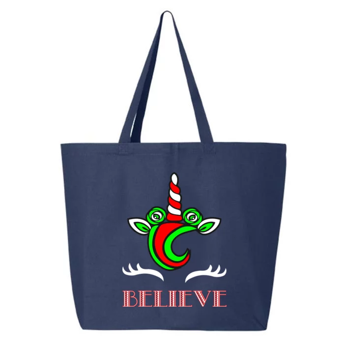 Believe Unicorn Christmas 25L Jumbo Tote