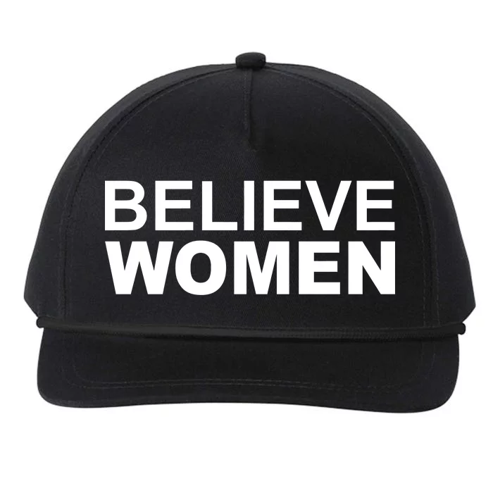 Believe Women Snapback Five-Panel Rope Hat