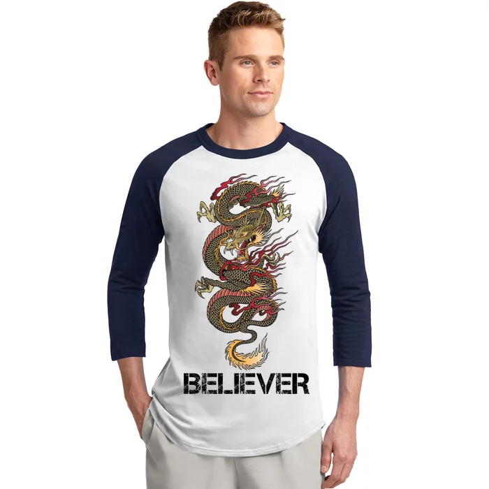 Believer Of Dragons Baseball Sleeve Shirt