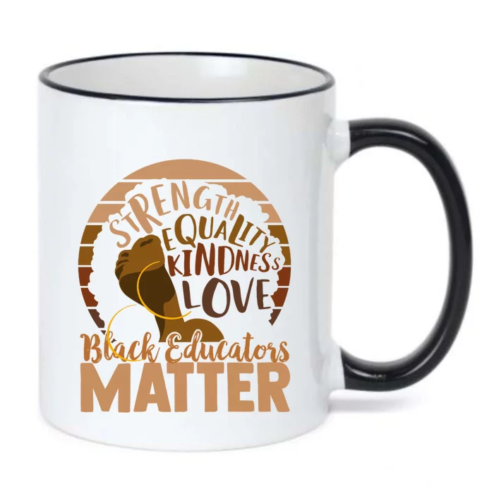 Black Educators Matter Cute Gift Black Color Changing Mug